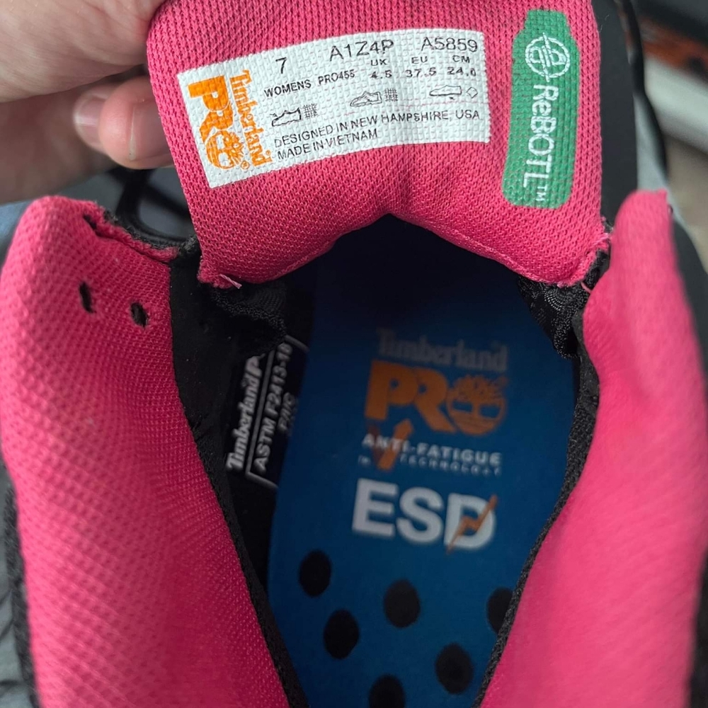 Timberland Pro Black Composite Safety Toe Shoes